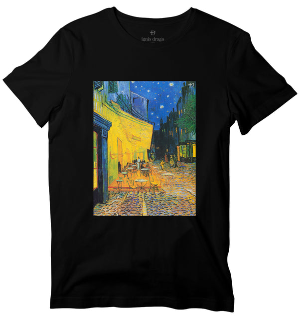 Café Terrace At Night Art T-shirt