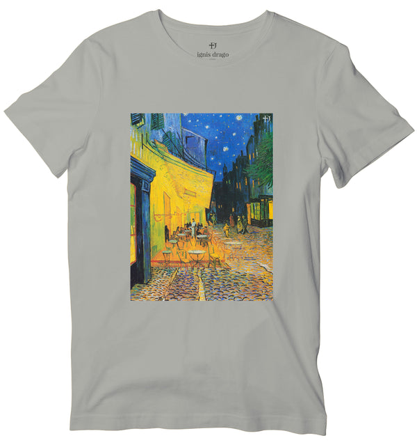 Café Terrace At Night Art T-shirt
