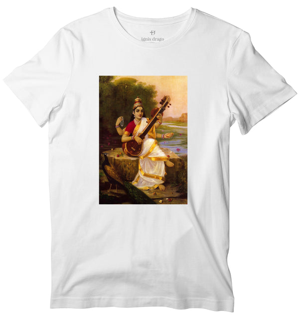 Goddess Saraswati Art T-shirt