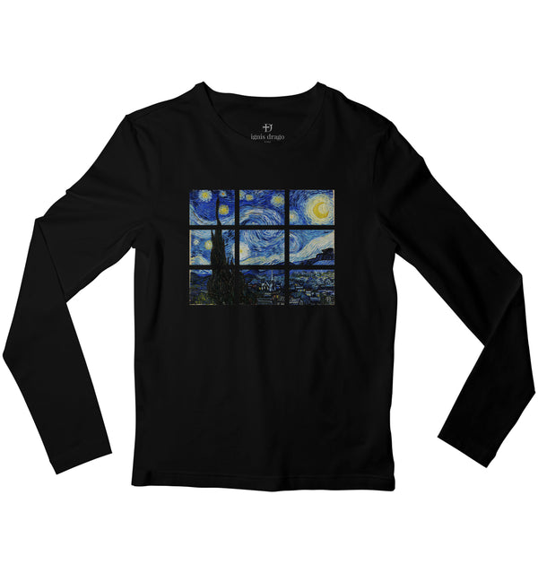 Jigsaw Starry Night Full Sleeve Art T-shirt