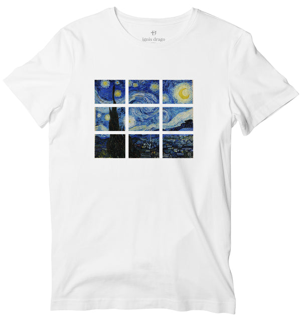 Jigsaw Starry Night Art T-shirt