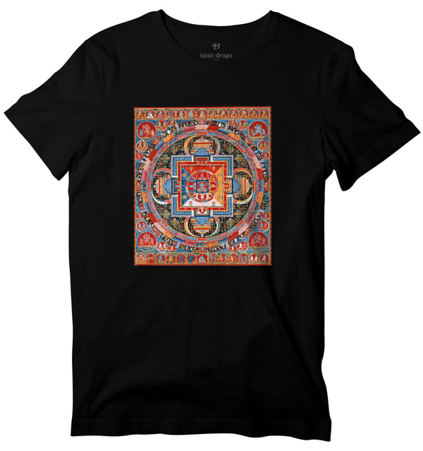 Tashi Lhamo Mandala Square Art T-shirt