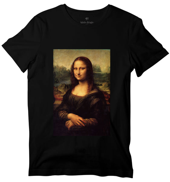 Mona Lisa Art T-shirt Leonardo da Vinci World's Best Graphic T