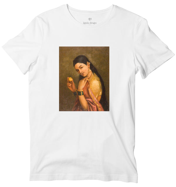 Woman Holding a Fruit Art T-shirt