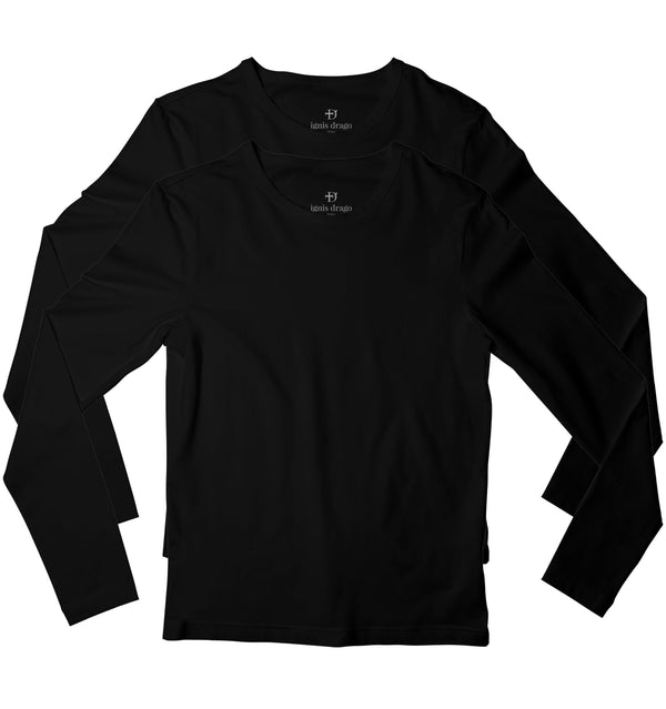 2 Black Full Sleeve T-shirts