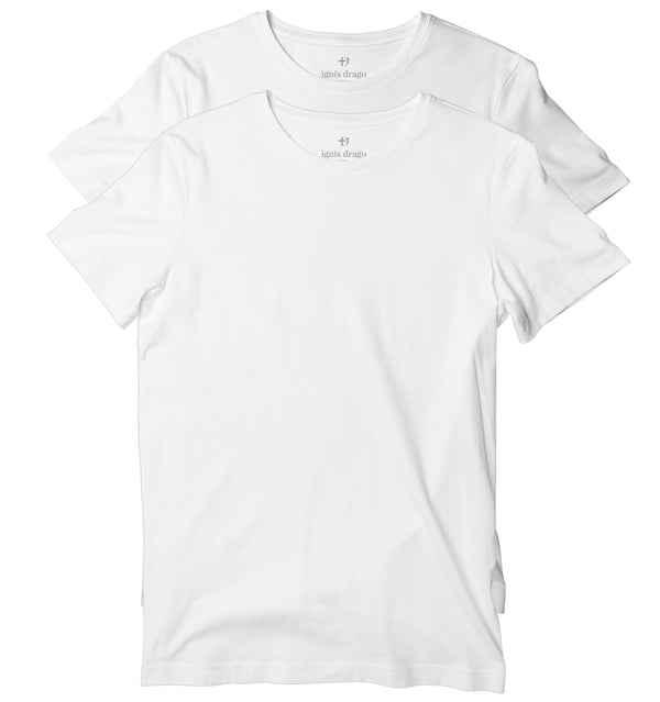 2 White T-shirts