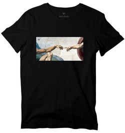 Creation of Adam Art T shirt Michelangelo World s Best Graphic