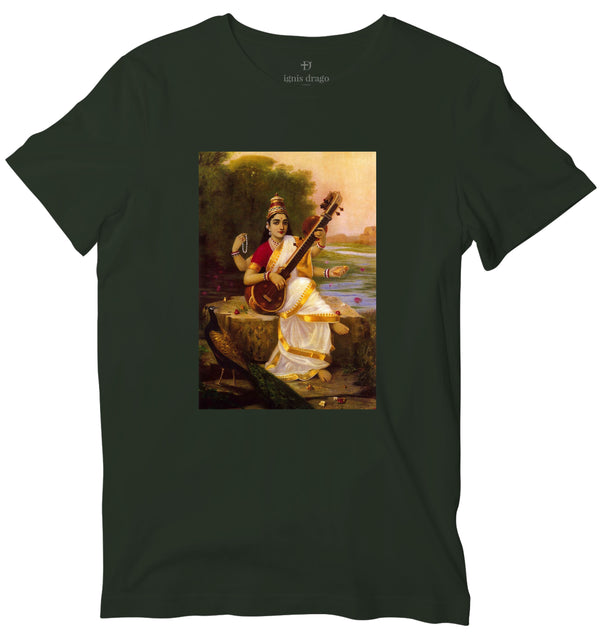 Goddess Saraswati Art T-shirt