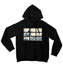 Jigsaw Wave Art Hoodie