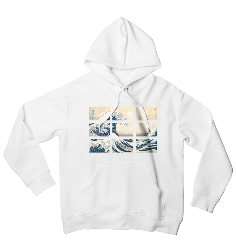 Jigsaw Wave Art Hoodie