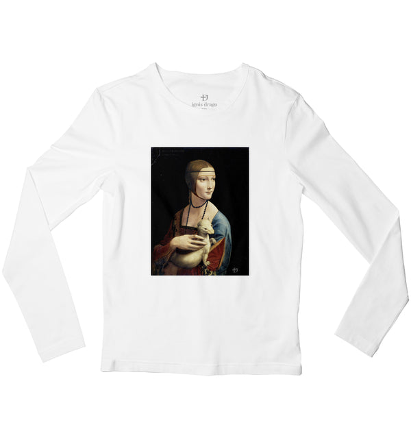 Lady With An Ermine Full Sleeve Art T-shirt