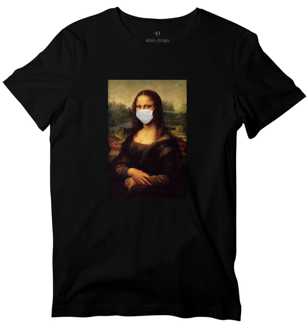 Mona Lisa Social Distancing Art T-shirt