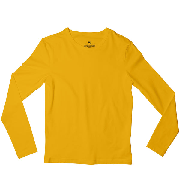 Mustard Yellow Full Sleeve T-shirt