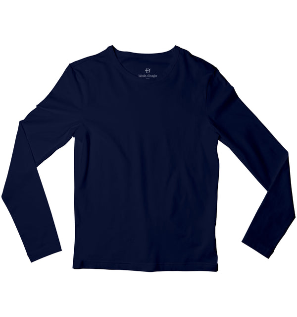 Navy Blue Full Sleeve T-shirt