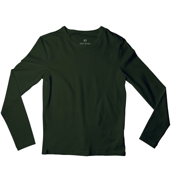 Olive Green Full Sleeve T-shirt