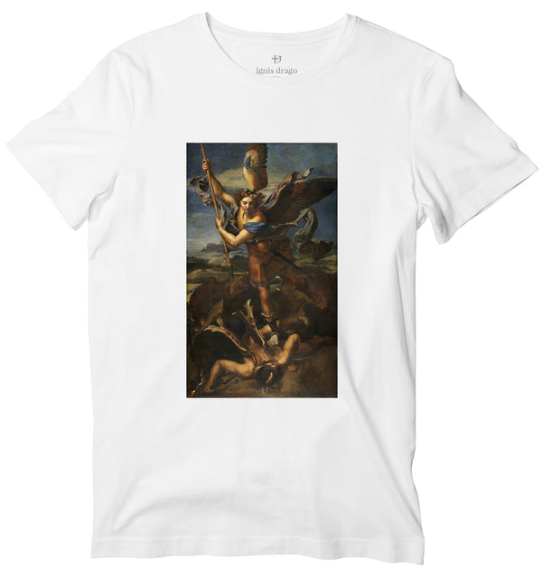 St. Michael Vanquishing Satan Art T-shirt