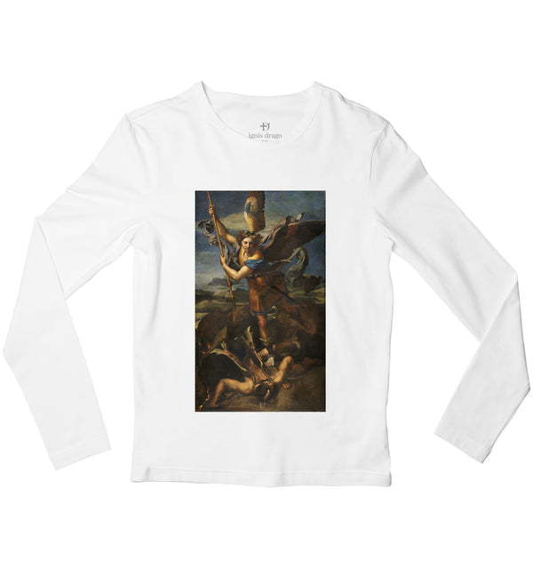St. Michael Vanquishing Satan Full Sleeve Art T-shirt