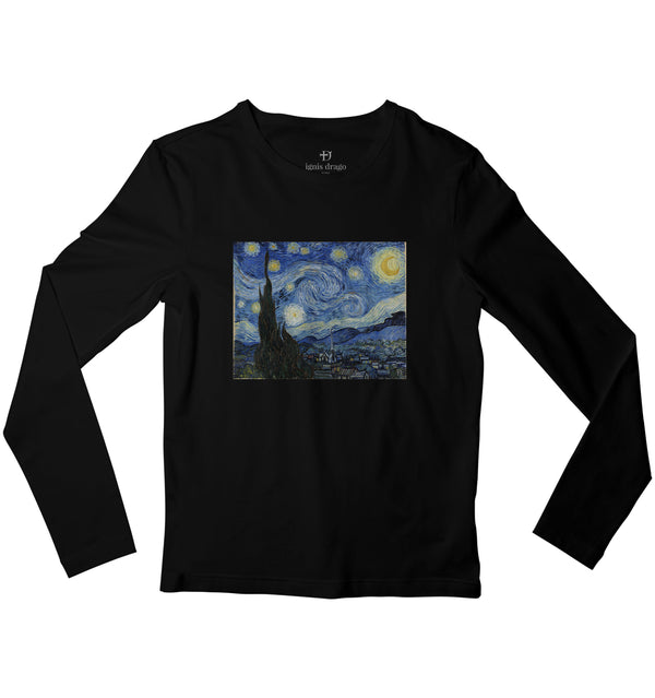 Starry Night Full Sleeve Art T-shirt