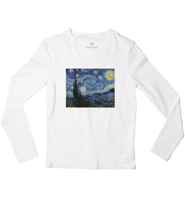 Starry Night Full Sleeve Art T-shirt
