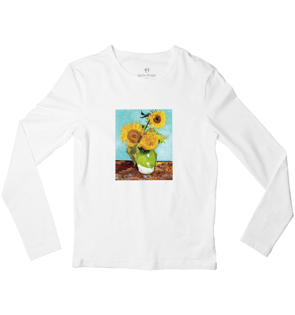 Sunflowers Full Sleeve Art T-shirt