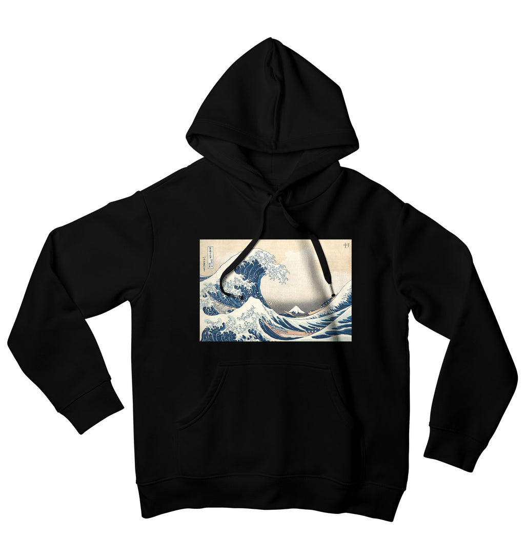 Great wave hoodie hotsell