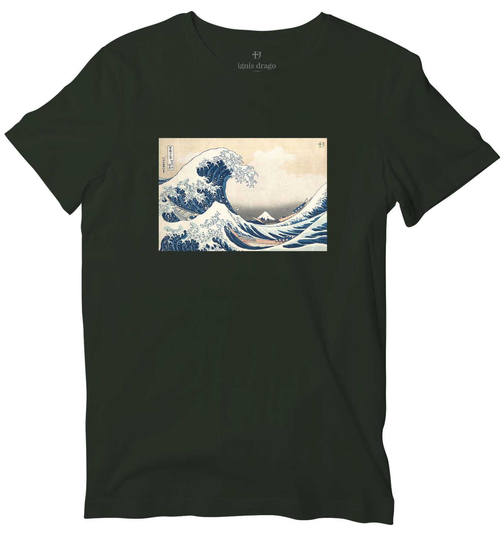 WOODZ OUT OF TIME ARTIFACTS Tシャツ Sサイズ the-great-wave-t-shirt-olive-