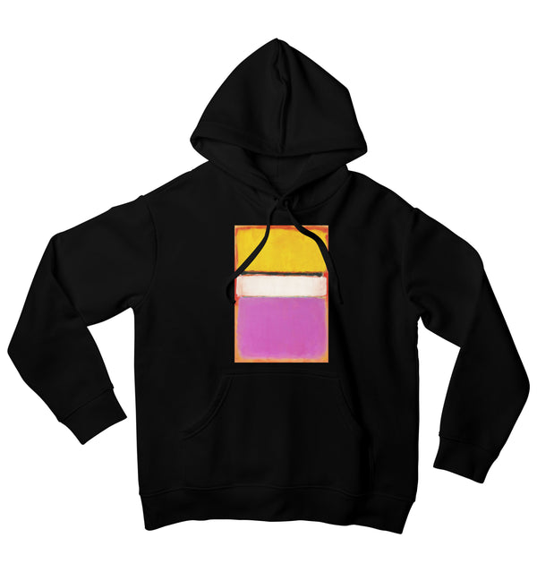 White Center (Yellow, Pink and Lavender on Rose) Art Hoodie